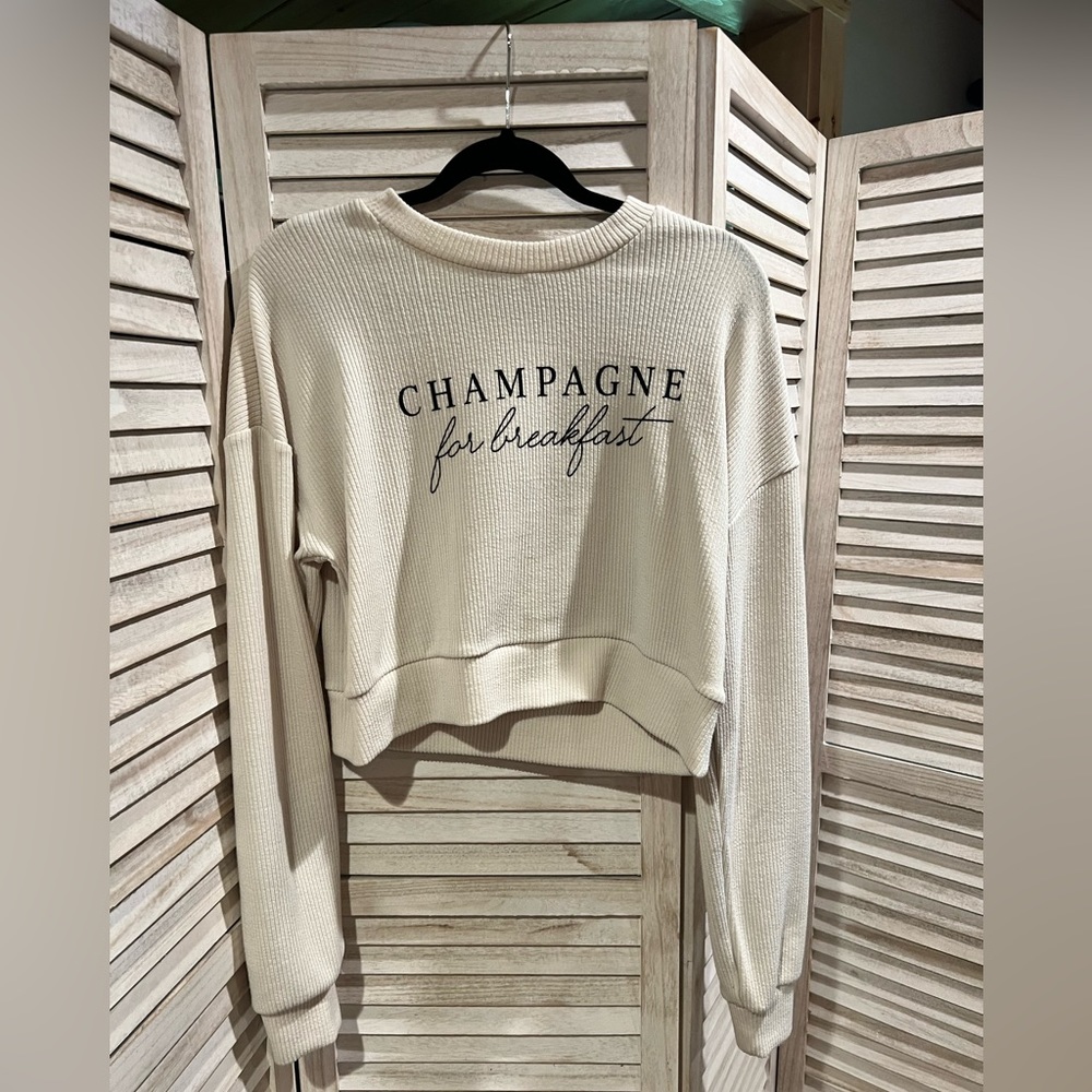 Champagne for Breakfast Crop Top